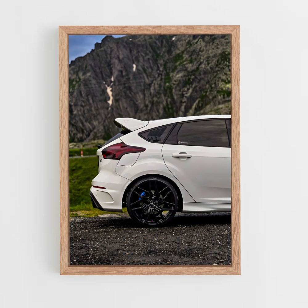 Poster Rallye Blanc – affiche Ford (vue 4)
